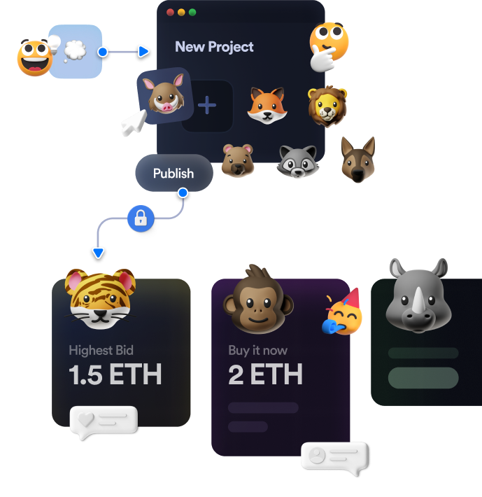 NFT Emojis Graphic