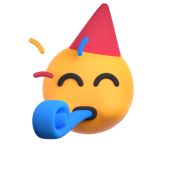 Emoji with party popper